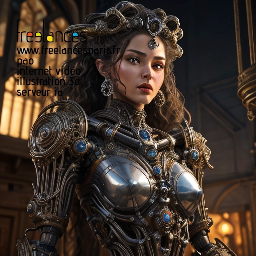 Pao internet vidéo illustration 3d serveur intelligence générative freelance paris studio de création 63W9HV50